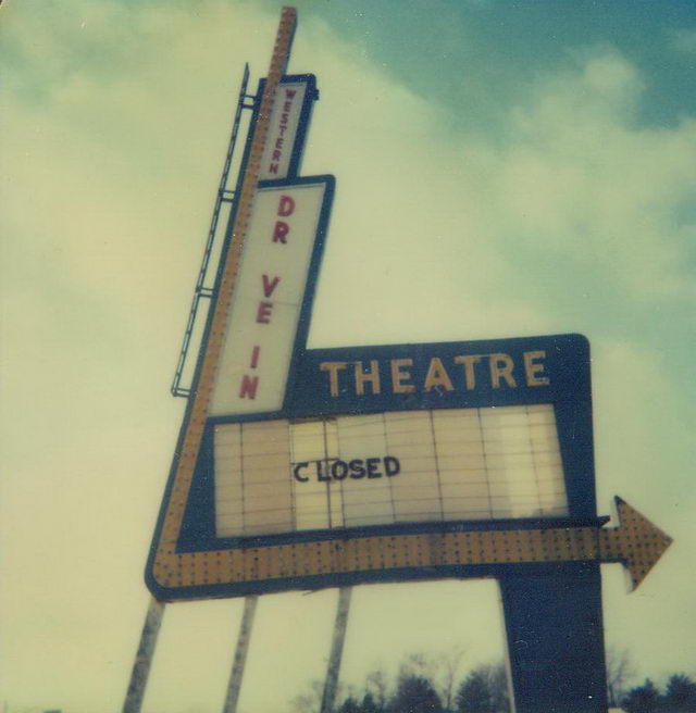 Western Drive-In - OLD PHOTO OF MARQUEE